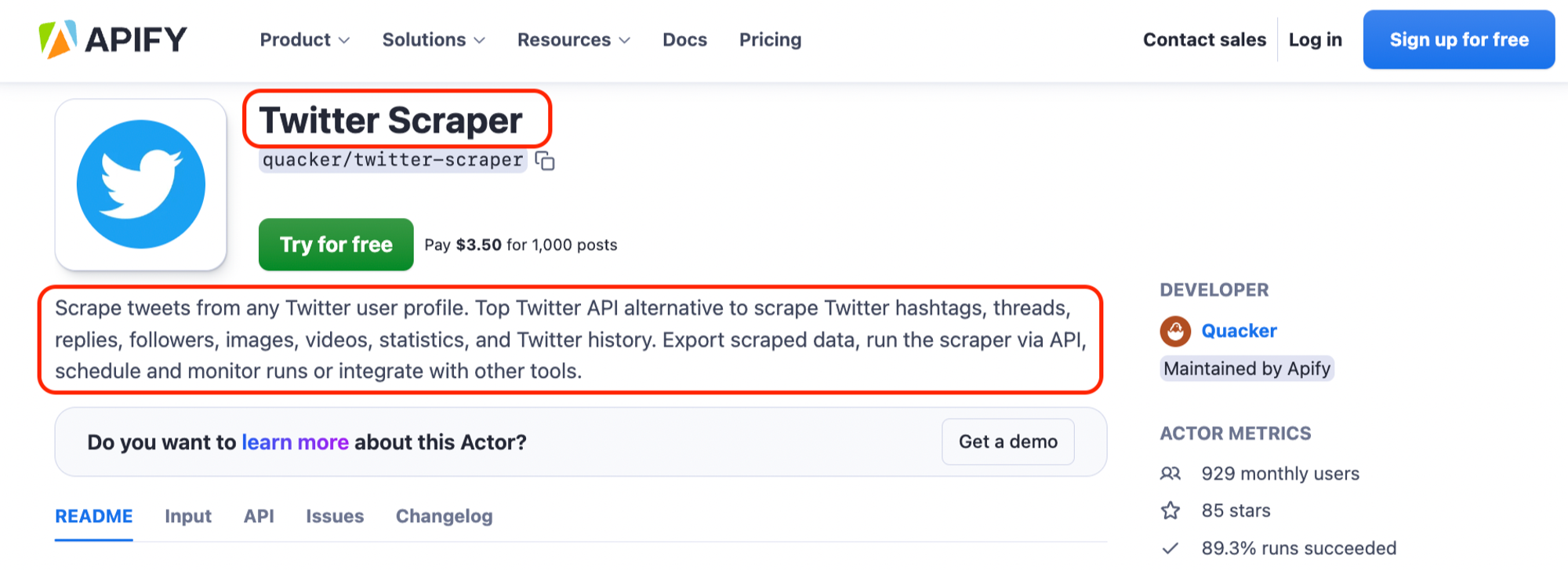 actor name & description